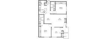 Merlot Floor Plan at The Remington, Lewisville, Texas