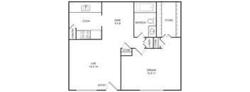 Magnolia Floor Plan at Wildwood, Temple, 76504
