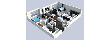 Landon House Apartments in Lake Nona Orlando, FL 32827 floor plan 2br 2ba