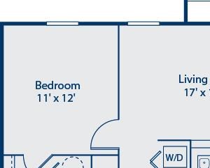 Bell at Universal one bedroom floor plan