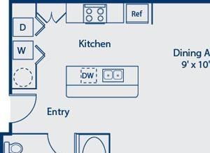 Bell at Universal two bedroom floor plan