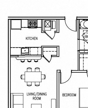 1 Bed - 1 Bath