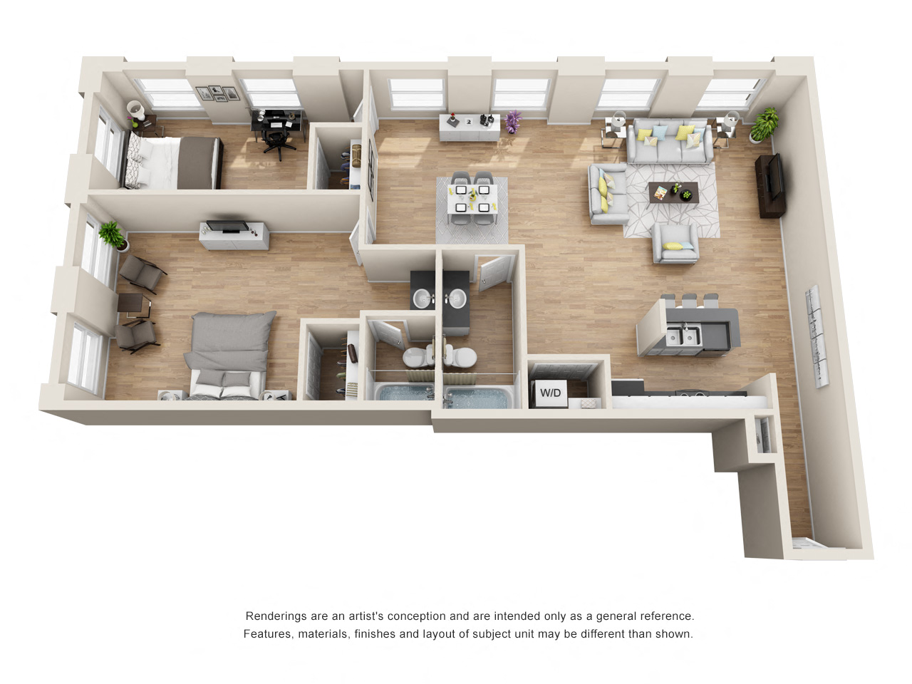 Two Bedroom Two Bath