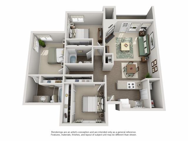 The Township Apartments For Rent in Canby, OR Floor Plan| The Township Apartments For Rent in Canby, OR