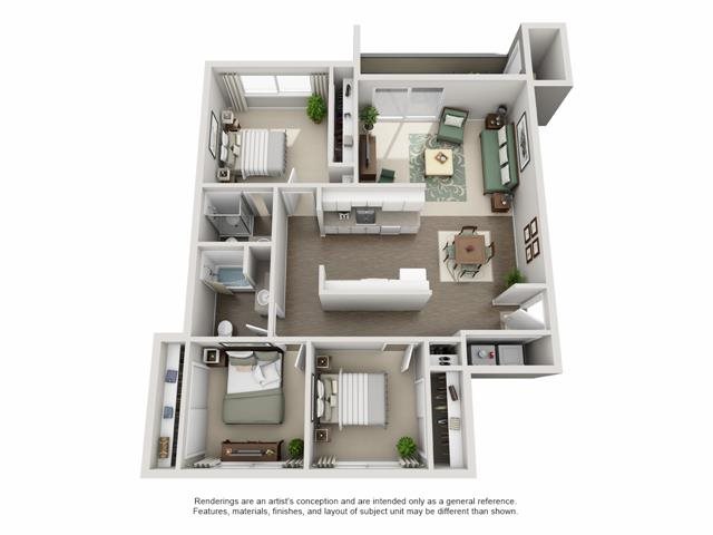 The Township Apartments For Rent in Canby, OR Floor Plan| The Township Apartments For Rent in Canby, OR