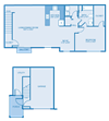 Everett Floor Plan Everett Floor Plan at Oak Hill Apartments and Townhomes, Rensselaer, NY, 12144