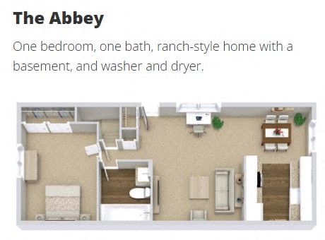 One Bedroom, 1,000 sq. ft. apartment home in desirable Auburn Hills.