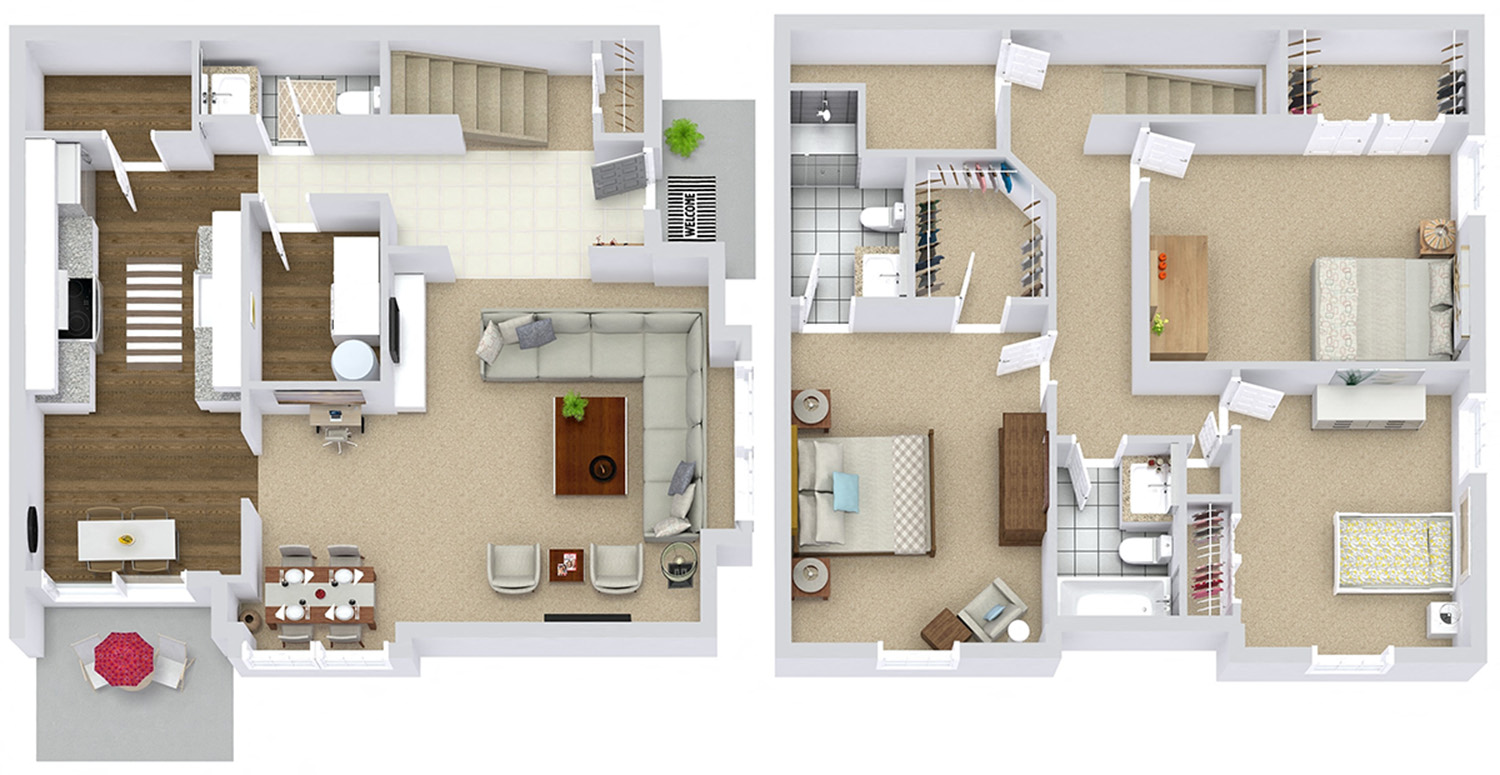 The Cambridge (3BR / 2.5BA)