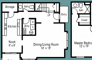 2 BR 2.5 BATH EXTERIOR