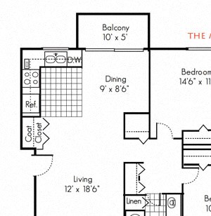 The Milton 2 bed 1 bath