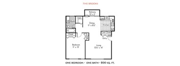 The Brooks 1 bed 1 bath