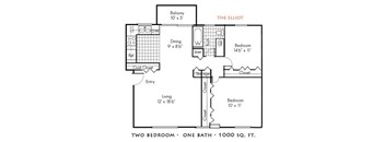 The Elliot 2 Bed 1 Bath