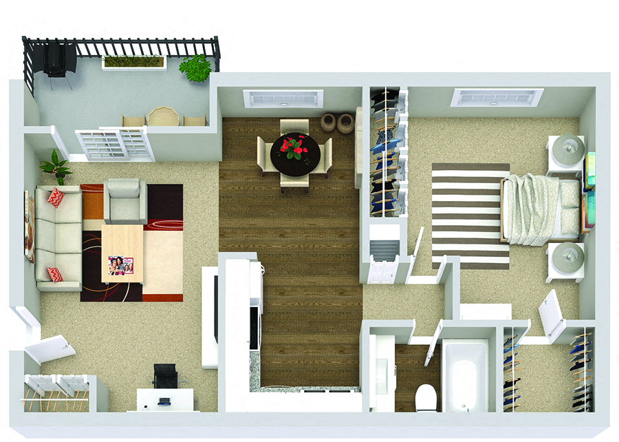 The Asher (1BR / 1BA)