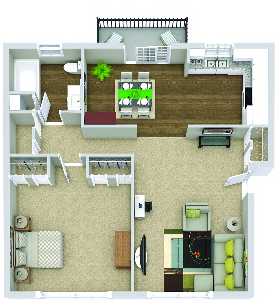 The Quinn (1BR / 1BA)