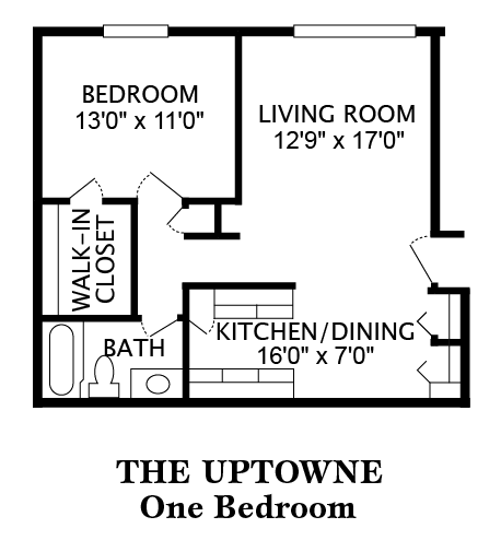 1 BR 1 BATH SMALL