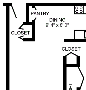 1 BR 1 BATH