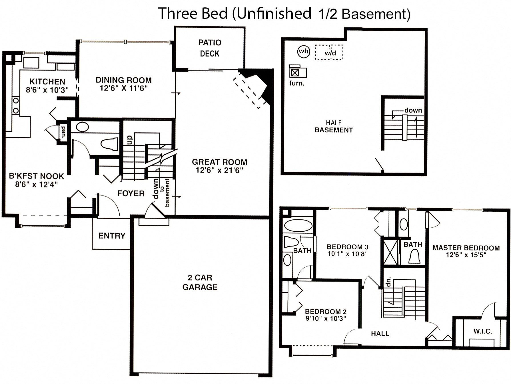 3 BR 2.5 BATH SMALL