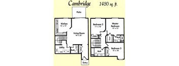Cambridge 3 bed 3 bath