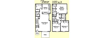 Dover 3 bed 3 bath