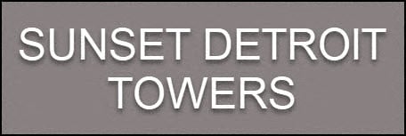 Sunset Detroit Towers logo