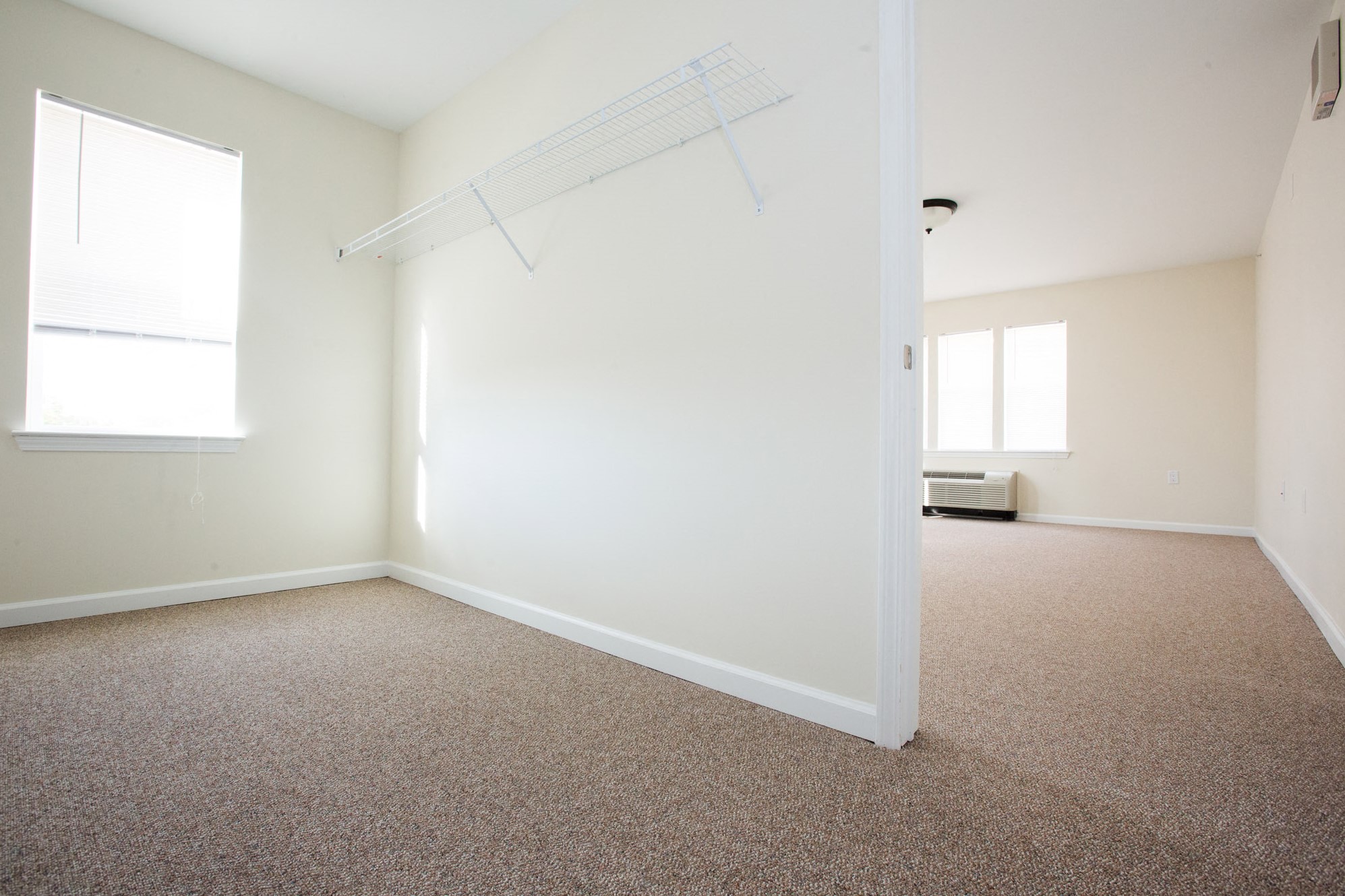 Walk-in closet in bedroom