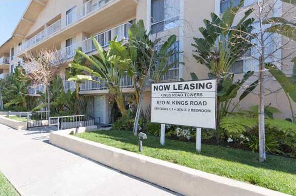 kings road towers apartments 520 n kings rd west hollywood ca