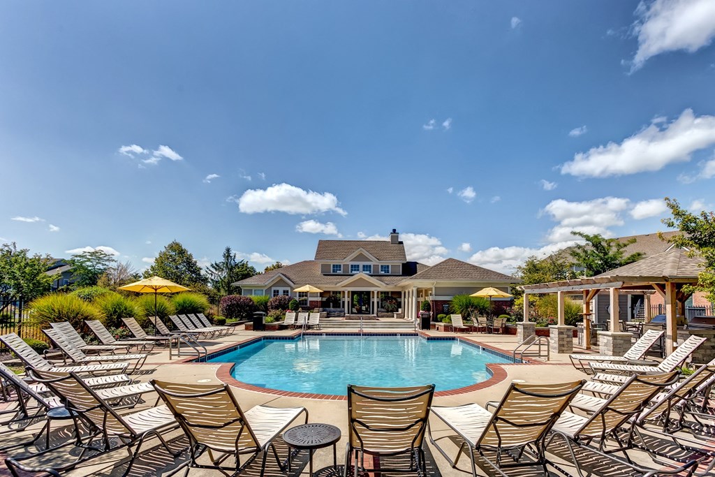 tResort style pool with seating close to Eagle Creek Park
