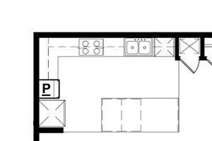 1 Bed, 1 Bath, 898 sq. ft. PLAN1B2 floor plan