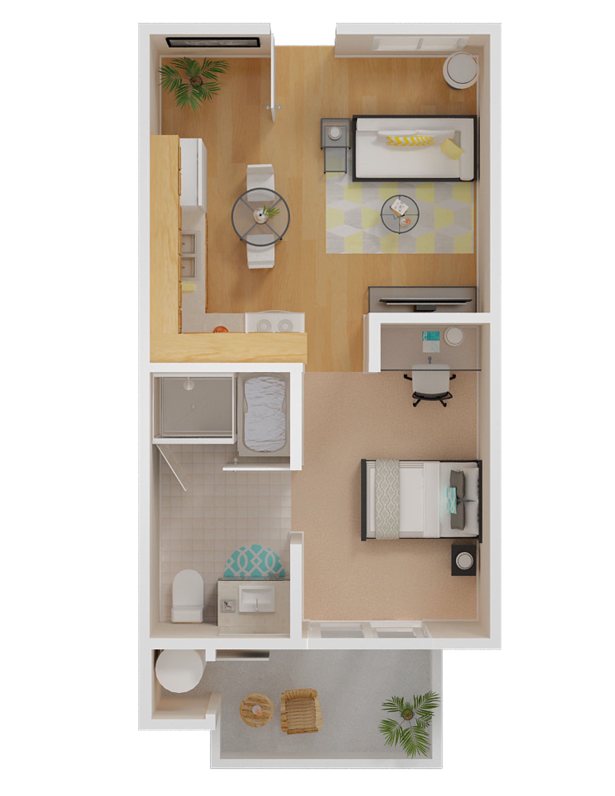 Studio Floor Plan 1