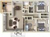 Three Bedroom 1.5 Bath