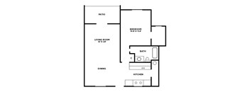 One Bedroom Floor Plan