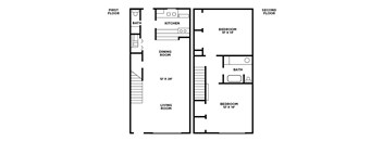 Two Bedroom Floor Plan A