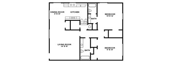 Two Bedroom Floor Plan E