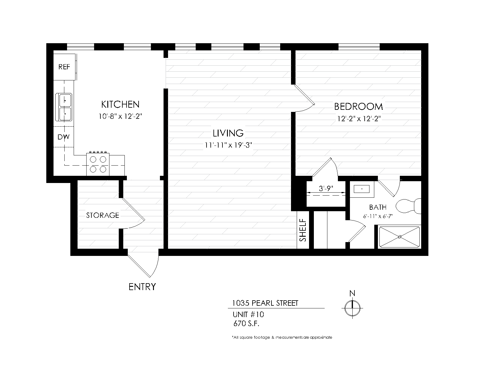 1 bed 1 bath