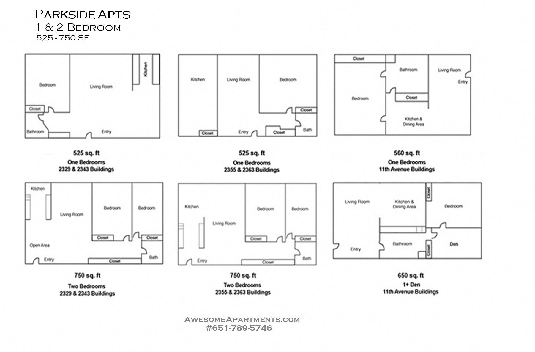 Parkside Apartments floorplan