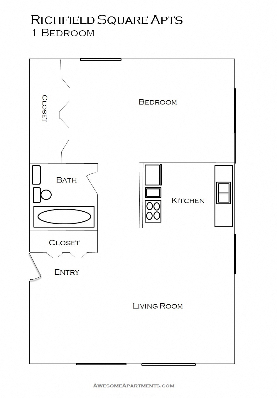 Richfield Square Apartments floorplan