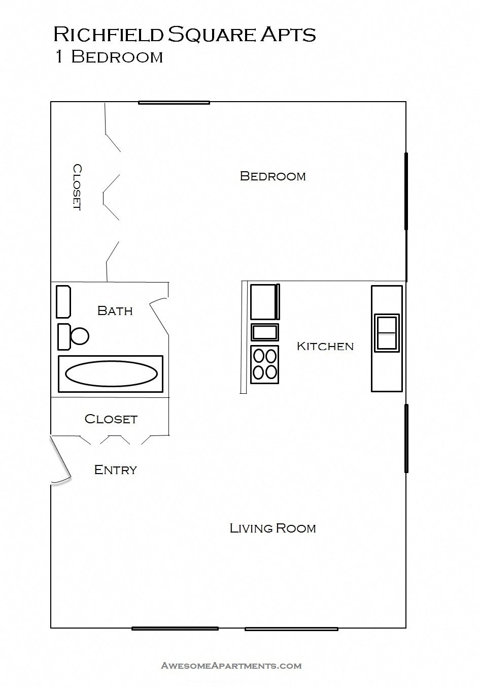 Richfield Square Apartments floorplan