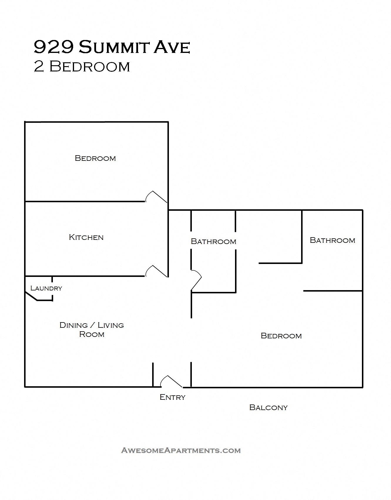 929 Summit - Carriage House and Basment - Floor Plan