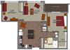 1 Bed 1 Bath Den Style C2