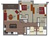 2 Bed 2 Bath Style D4