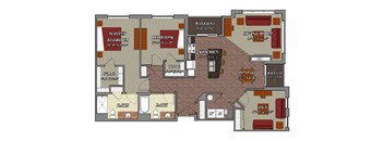 3 Bed 2 Bath Den Style E1