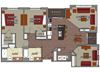 3 Bed 2 Bath Den Style E1