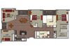 2 Bed 2 Bath Den Style E2