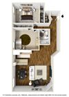 2 Bed 2 Bath Plan D