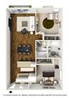 2 Bed 2 Bath Plan B