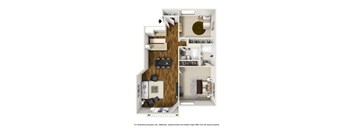 2 Bed 2 Bath Plan C at 430 Kelton, Los Angeles, CA, 90024