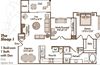 Interiors 1 Bedroom apartment with Den and Attached Garage, Updated Kitchen featuring Breakfast Bar and Pantry, Open-Concept Living and Dining, Washer/Dryer, Queen Size Bedroom, Walk in Closet, Patio or Balcony and Optional Fireplace in Select Homes