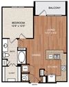 A3 Floor Plan A3 Floor Plan at Berkshire Medical District, Dallas, TX, 75219