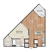 A2 Floor Plan A2 Floor Plan at Berkshire Medical District, Dallas, TX, 75219