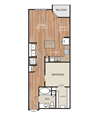 A5 Floor Plan A5 Floor Plan at Berkshire Medical District, Dallas, Texas